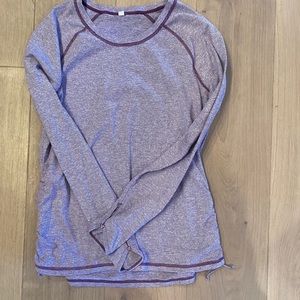 Striped Long Sleeve Workout top